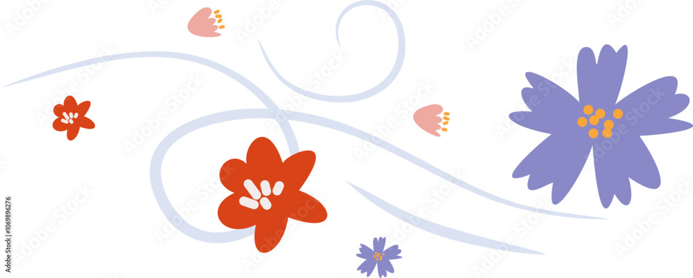 Obraz premium Spring Flower with Wind