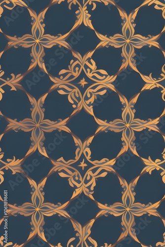 ia generated. Vector abstract geometric islamic background. Based on Muslim ethnic ornaments. Intertwined paper stripes. Elegant background for cards, invitations, etc.	