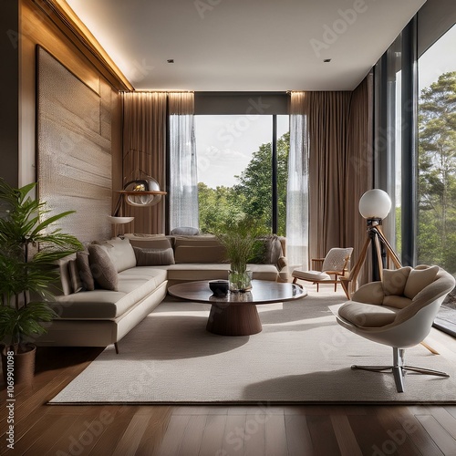 Modern interior  cozy concept