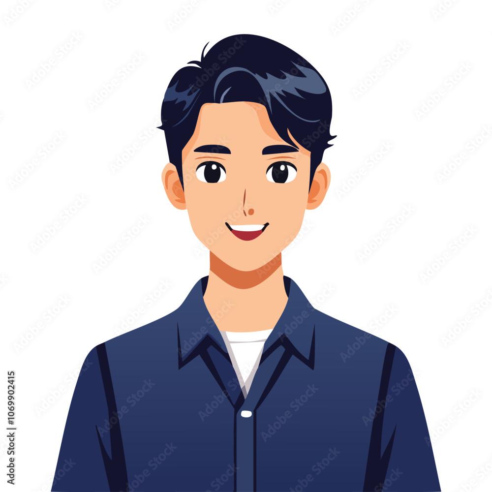 Portrait of handsome man smiling Portrait of handsome man smiling