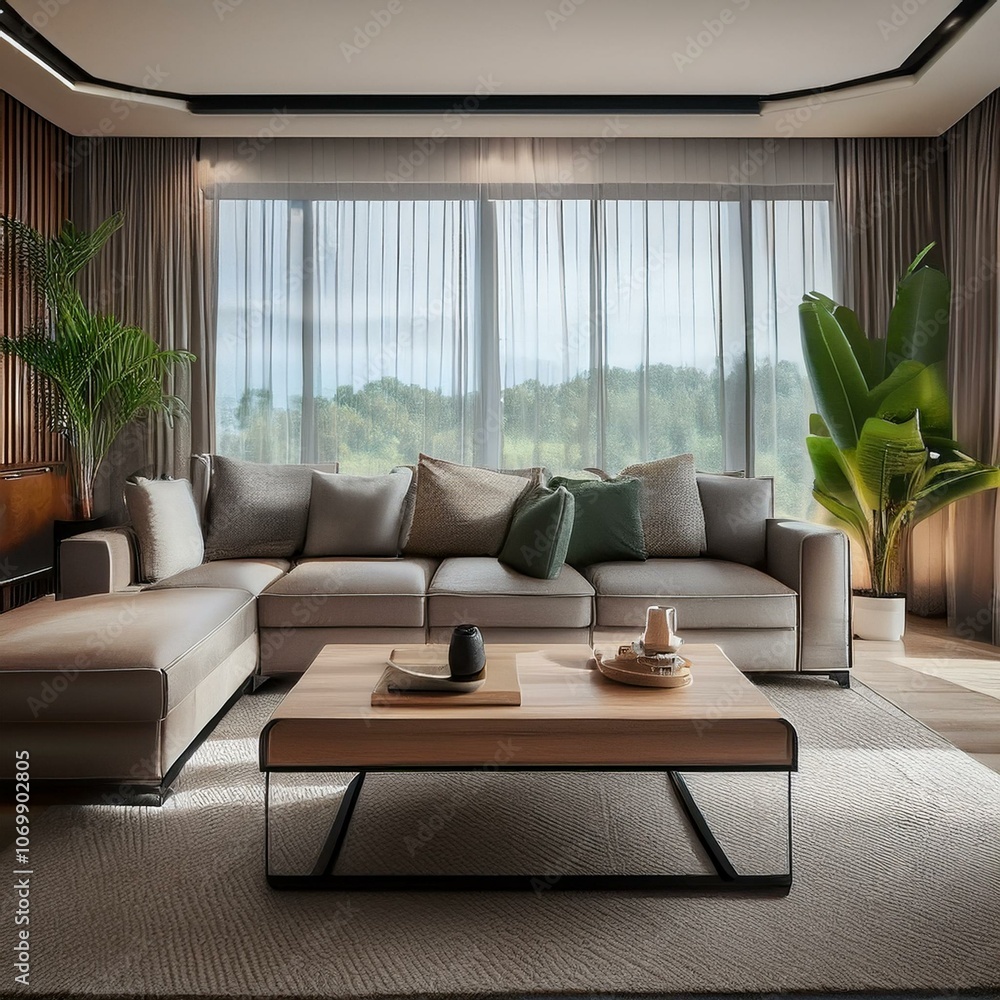 Fototapeta premium Modern interior, cozy concept