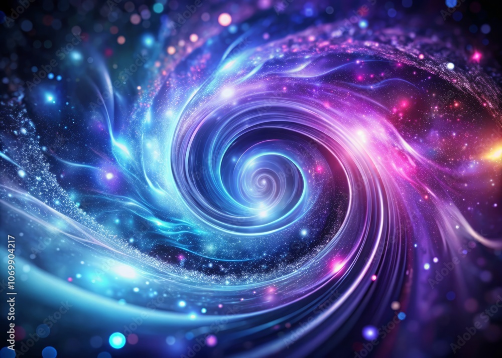 Captivating Abstract Purple and Blue Swirling Vortex with Glowing Particles in High Depth of Field, Perfect for Digital Backgrounds and Contemporary Art Projects Captivating Abstract Purple and Blue Swirling Vortex with Glowing Particles in High Depth of Field, Perfect for Digital Backgrounds and Contemporary Art Projects