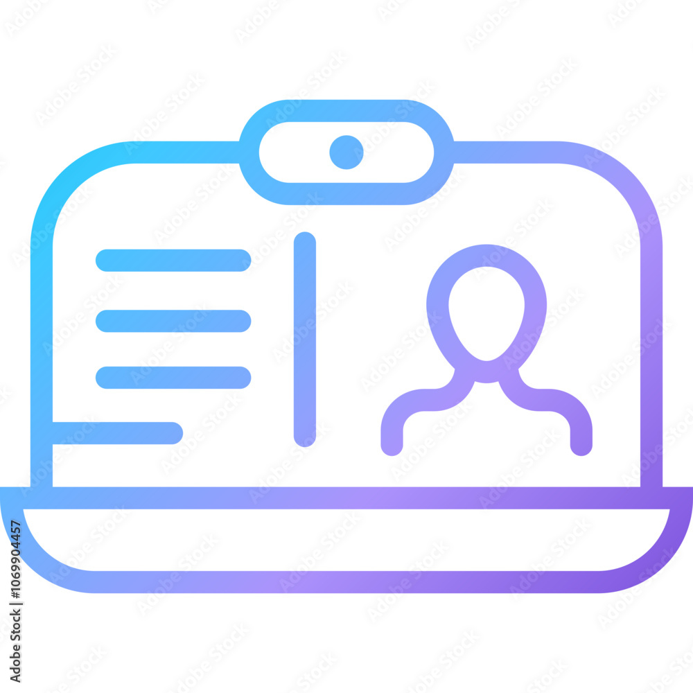 A Digital Profile Interface Displayed on a Laptop Screen Designed for Online Identity Management A Digital Profile Interface Displayed on a Laptop Screen Designed for Online Identity Management