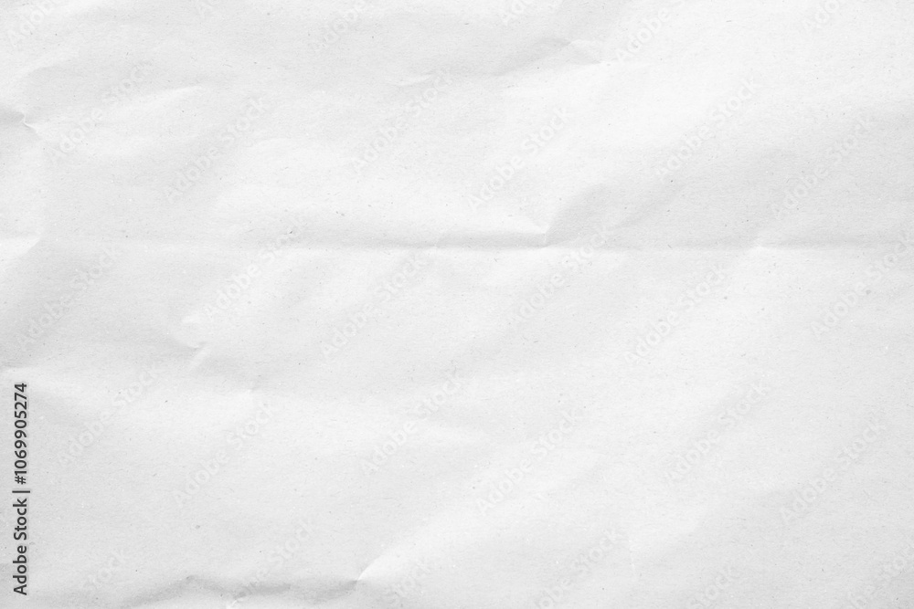 Obraz premium White recycled craft paper texture as background. Grey paper texture, Old vintage page or grunge vignette of old newspaper. Pattern rough art creased grunge letter. Hardboard with copy space for text.