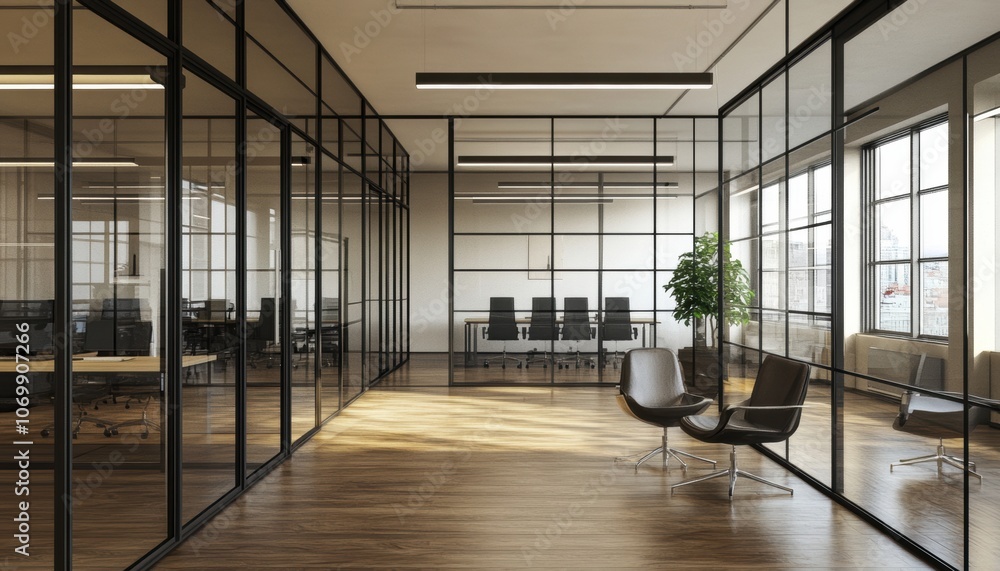 Modern Office Interior. Modern Office Interior.