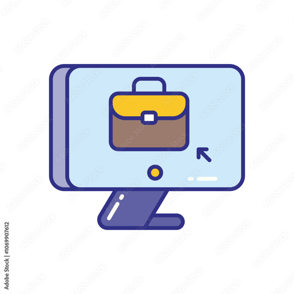 Job Application vector icon stock illustration Job Application vector icon stock illustration