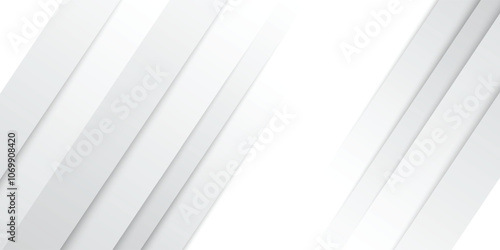 Gray and white diagonal line architecture geometry tech abstract subtle background vector