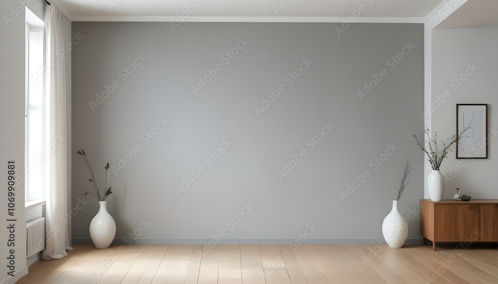 Fototapeta premium Stylish and Inviting Guest Bedroom Interior.
