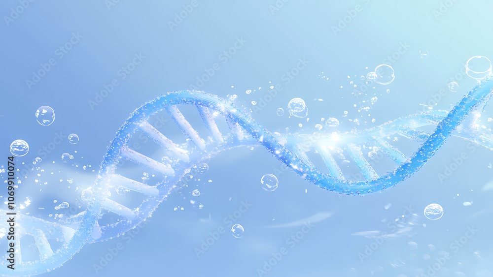 3D double helix DNA structure 3D double helix DNA structure