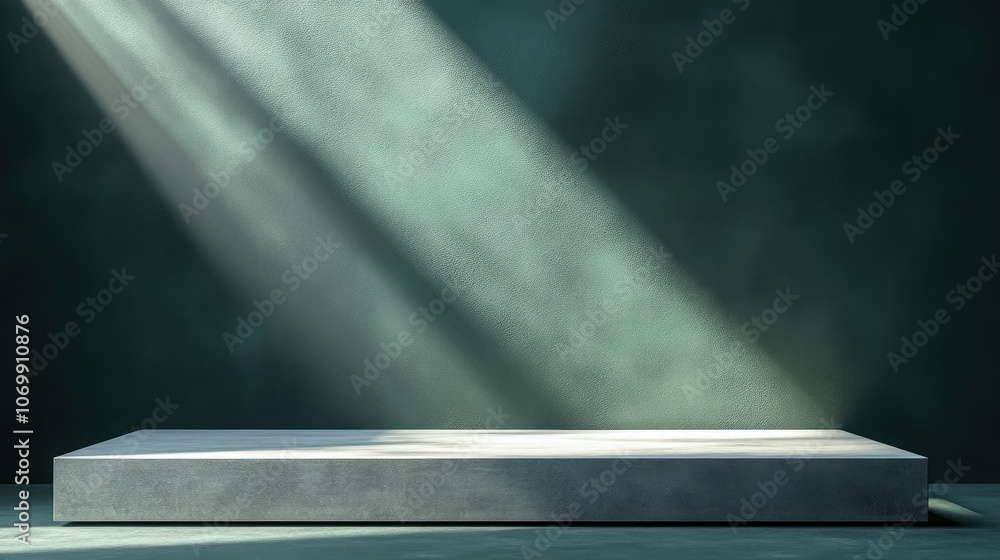 Minimalistic green gradient background with textured platform, perfect for product displays, presentations, and visual compositions. Subtle lighting adds depth and sophistication to this clean, modern Minimalistic green gradient background with textured platform, perfect for product displays, presentations, and visual compositions. Subtle lighting adds depth and sophistication to this clean, modern
