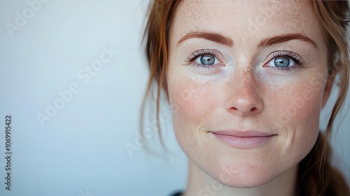 close-up portrait of a woman