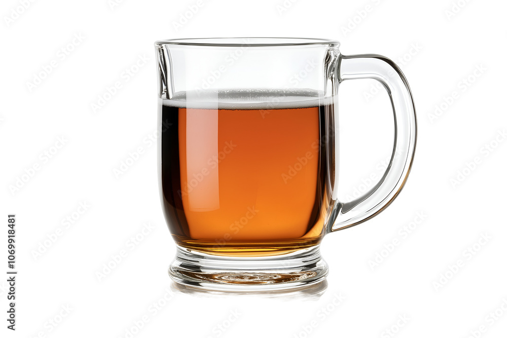 Classic beer glass with handle isolated on white background, png cut out. Classic beer glass with handle isolated on white background, png cut out.