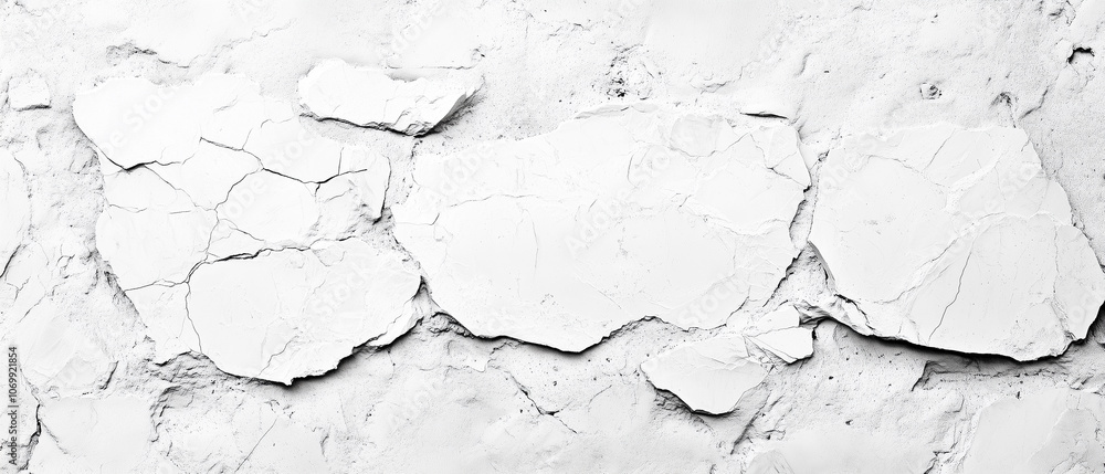Obraz premium Abstract Cracked White Wall Texture Background.