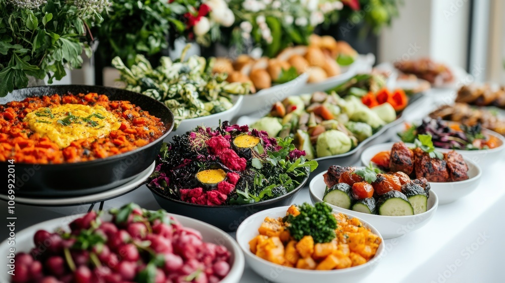 Delicious Food Spread on a Table Delicious Food Spread on a Table