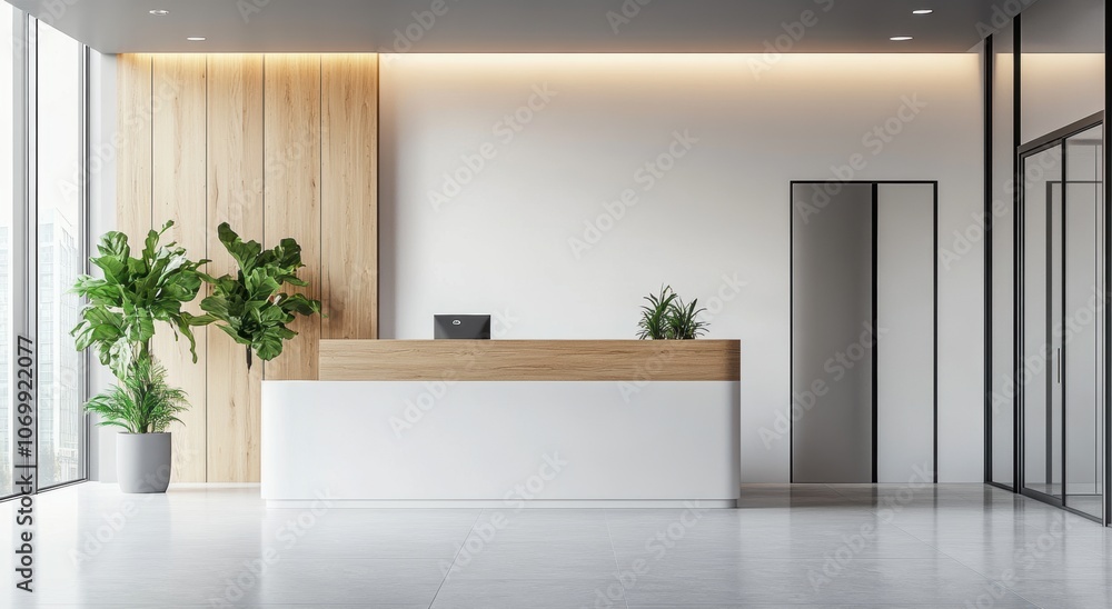 Modern Office Reception. Modern Office Reception.