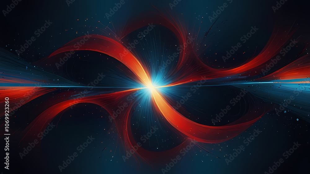 abstract background that visually represents a balance of negative and positive energy abstract background that visually represents a balance of negative and positive energy
