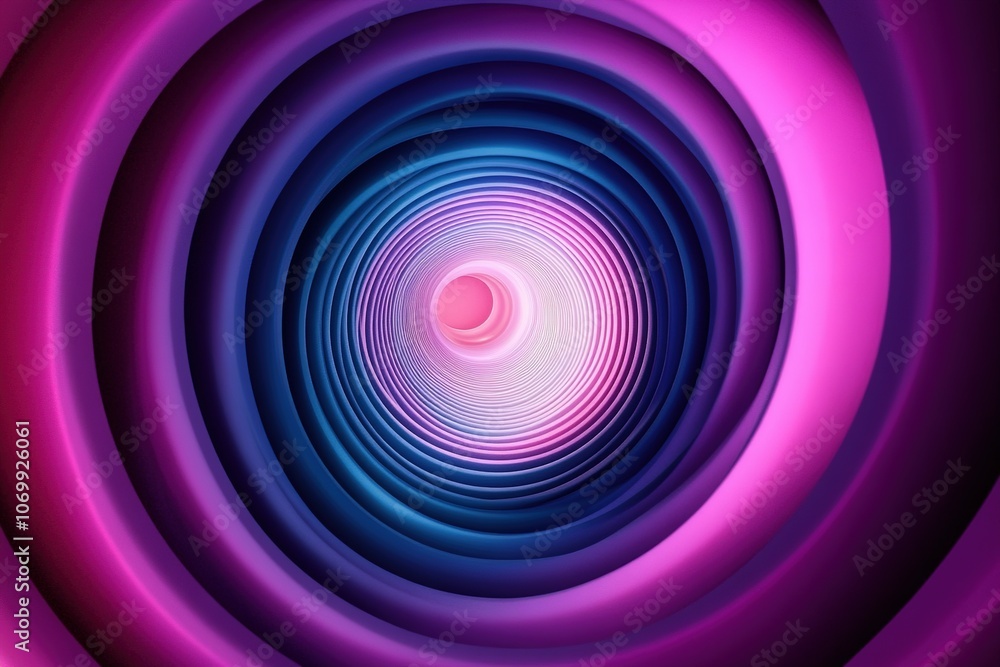 Circular gradient of blue and pink hues in abstract pattern Circular gradient of blue and pink hues in abstract pattern