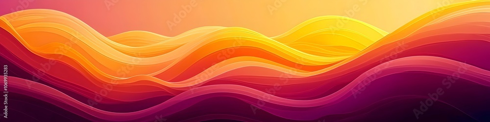 Sunset Gradient Layers with Vibrant Warm Color Transitions Sunset Gradient Layers with Vibrant Warm Color Transitions