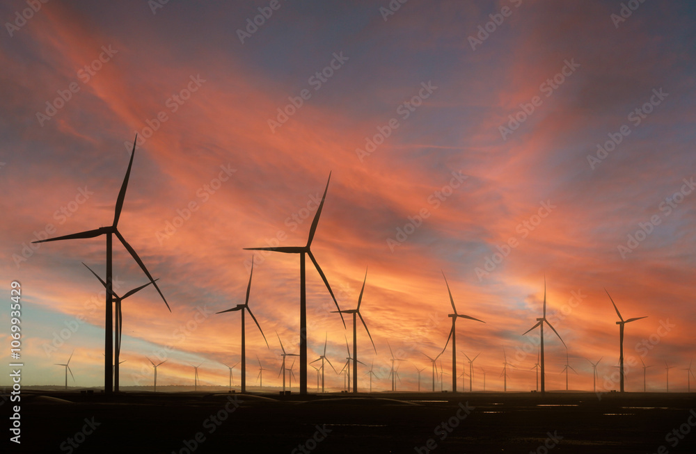 wind turbines farm, wind power generation equipment, clean energy concept, renewable energy wind turbines farm, wind power generation equipment, clean energy concept, renewable energy