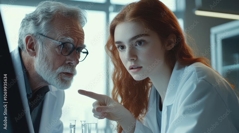 Obraz premium The Scientist and the Apprentice