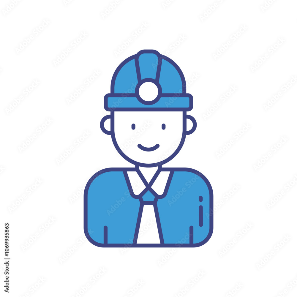 Engineer vector icon stock illustration Engineer vector icon stock illustration