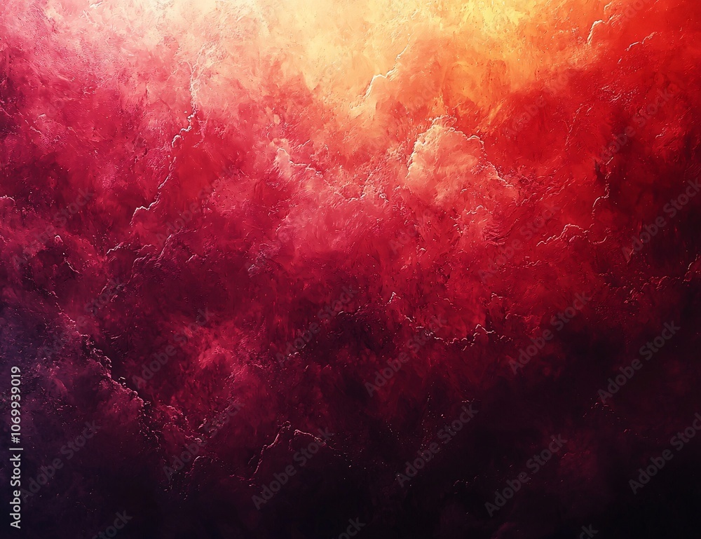 Fototapeta premium A soothing red gradient background, ideal for winter-themed design projects, holiday promotions, and festive decorations with ample text space.