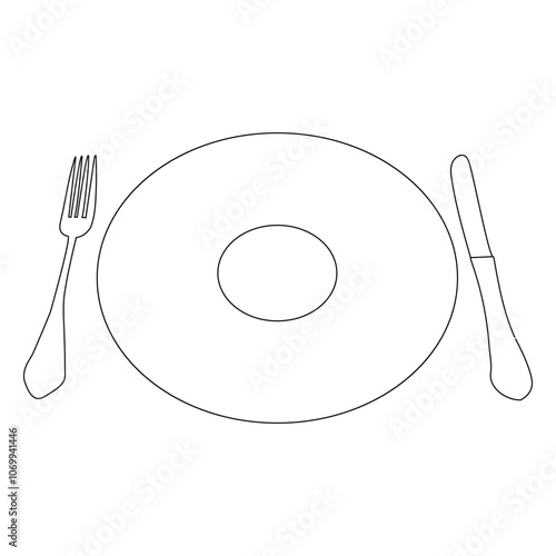 Plate forl knife