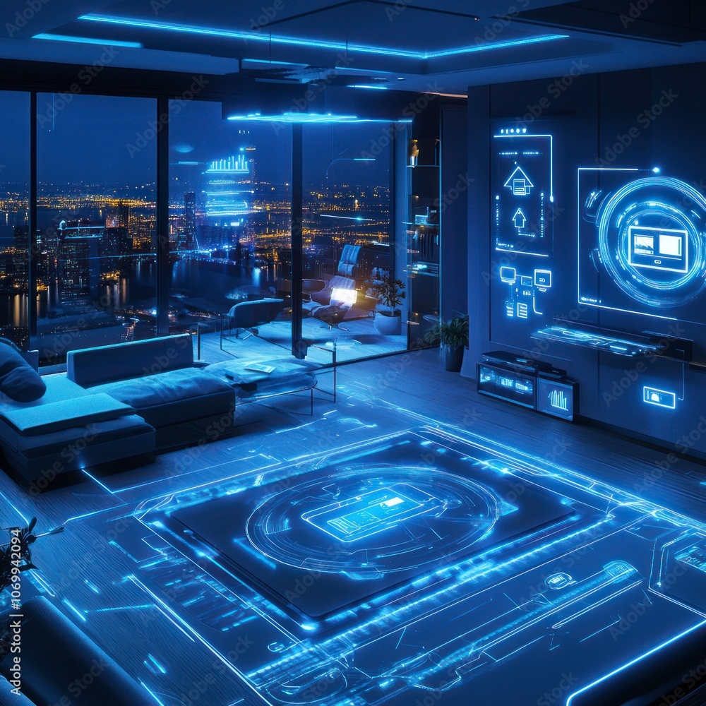 Futuristic smart home automation Futuristic smart home automation