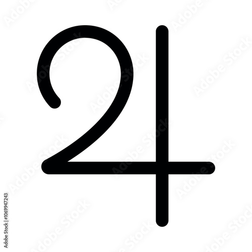 Jupiter planet sign line icon editable stroke astrology symbol
