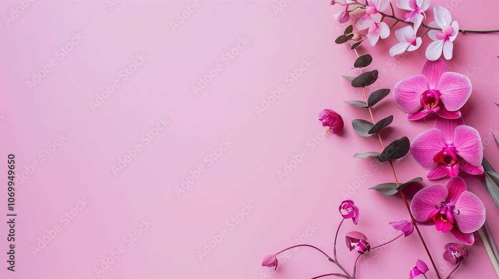 Fototapeta premium beautiful flower pink background,Enchanting Pink Floral Symphony