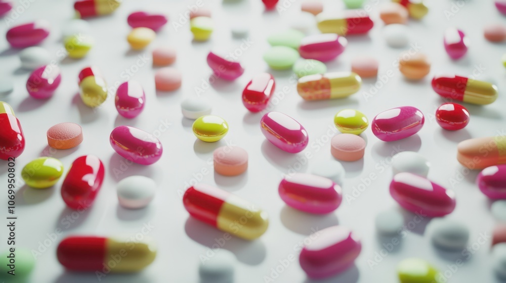 The Colorful Pills and Capsules The Colorful Pills and Capsules