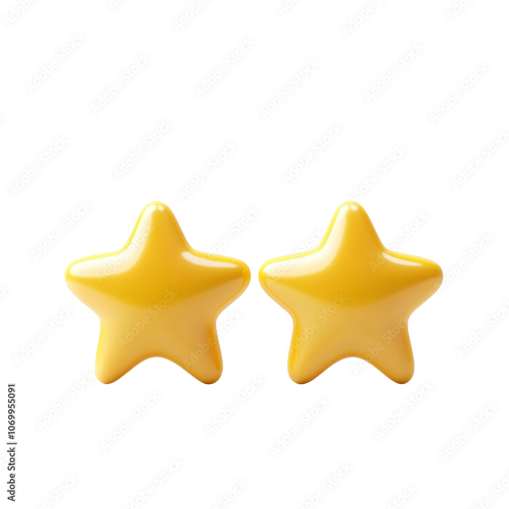 3D Yellow Star Icon - Rating and Achievement Concept 3D Yellow Star Icon - Rating and Achievement Concept