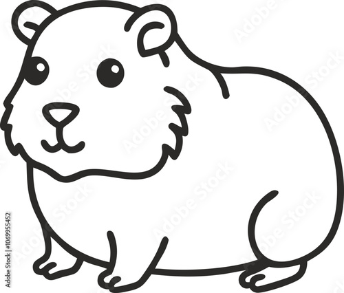 Simple Icon of a Hamster