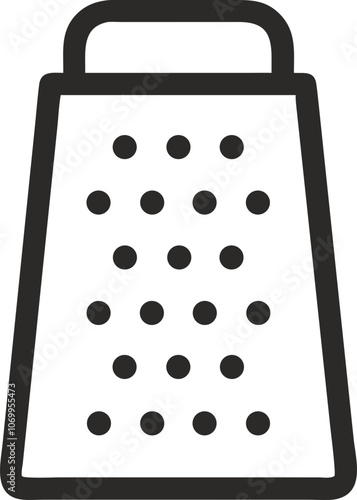 Simple Icon of a Grater