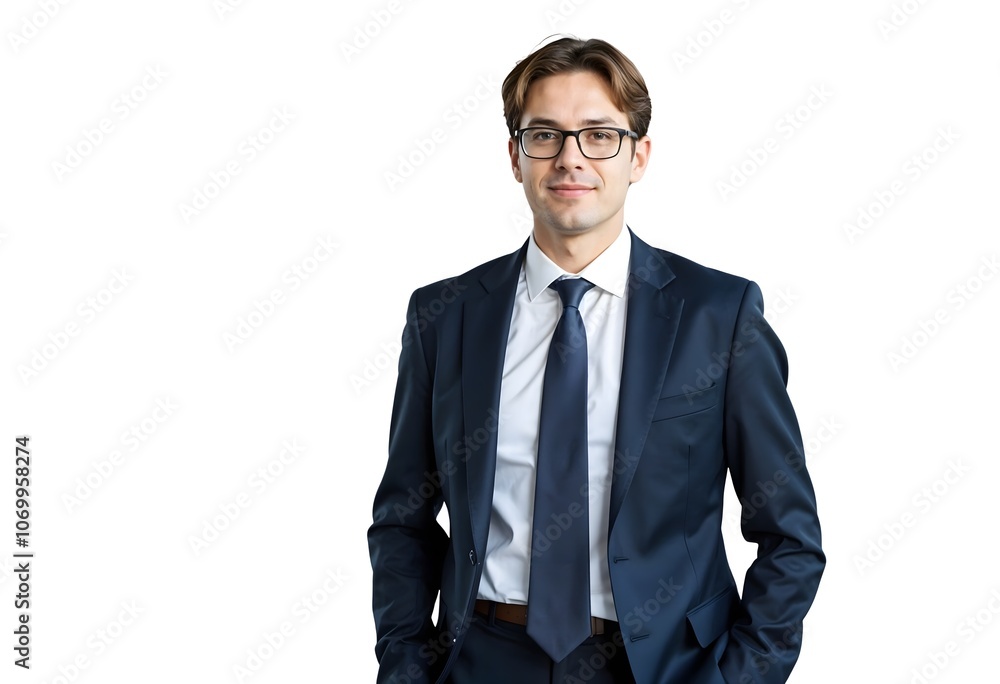 A businessman generated by AI. A businessman generated by AI.