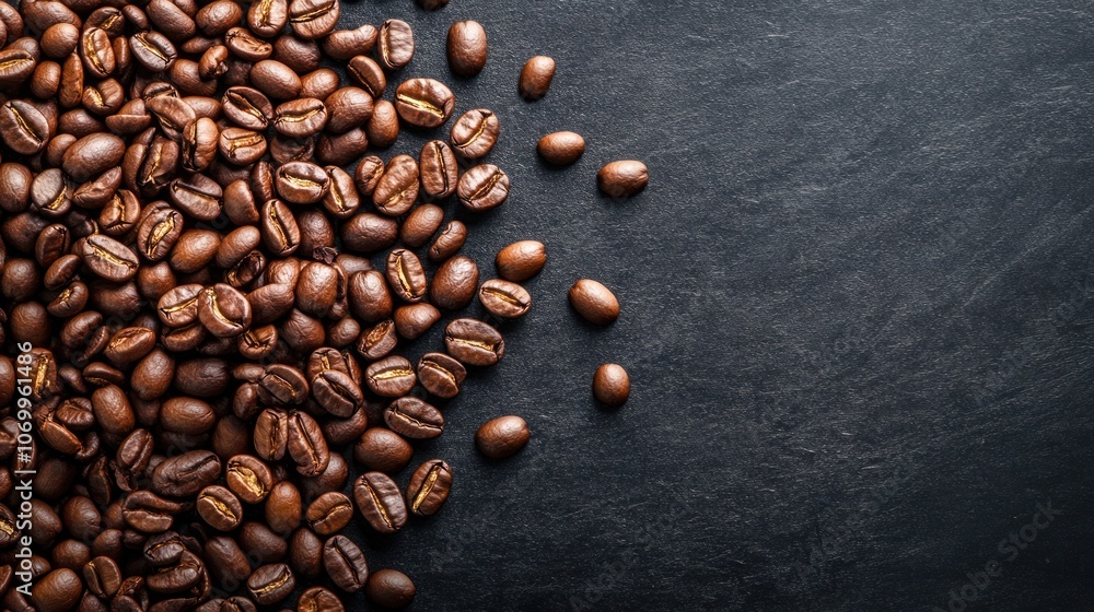 A close-up of roasted coffee beans on a dark surface, highlighting their rich texture. A close-up of roasted coffee beans on a dark surface, highlighting their rich texture.