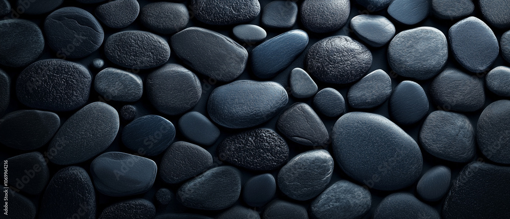 Smooth, Dark Stones An Immersive Textural Delight. Smooth, Dark Stones An Immersive Textural Delight.