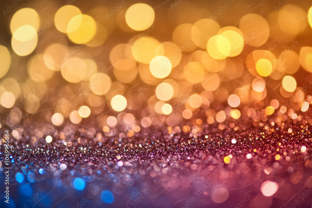 Abstract shiny Christmas lights and glitter magical bokeh background Abstract shiny Christmas lights and glitter magical bokeh background