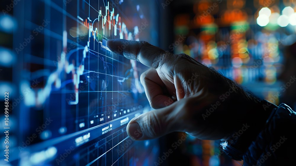 A detailed snapshot of a man's hand focusing on graphs and diagrams to study market data analyze balance sheet and net profit in order to form new sales strategies and increase production A detailed snapshot of a man's hand focusing on graphs and diagrams to study market data analyze balance sheet and net profit in order to form new sales strategies and increase production