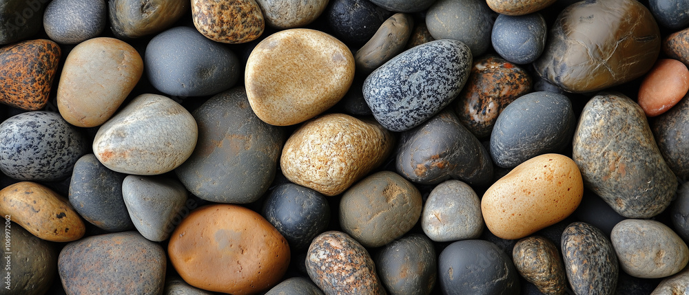 Smooth River Stones Texture Background Close Up Smooth River Stones Texture Background Close Up