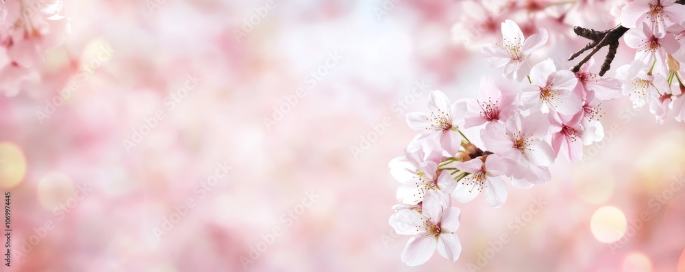 Obraz premium spring background bokeh . ai generated
