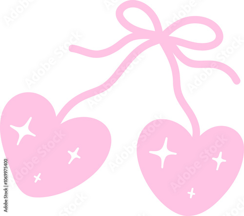 Wallpaper Mural coquette pink cherries Torontodigital.ca