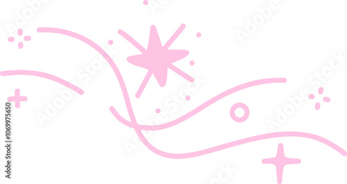 coquette pink sparkle