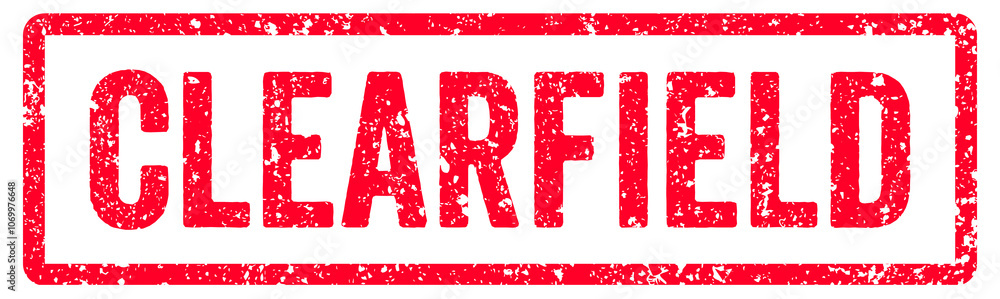 Clearfield Stamp Transparent Seal, Red Grunge Clearfield Word Rubber Stamp Seal USA City Name Typography Signboard Text Effect Clearfield Stamp Transparent Seal, Red Grunge Clearfield Word Rubber Stamp Seal USA City Name Typography Signboard Text Effect