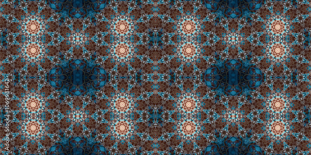 Seamless kaleidoscope pattern. The texture of the woven pattern. Endless pattern Seamless kaleidoscope pattern. The texture of the woven pattern. Endless pattern