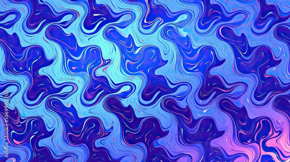 Abstract Swirling Pattern in Blue, Purple, and Pink Hues Abstract Swirling Pattern in Blue, Purple, and Pink Hues