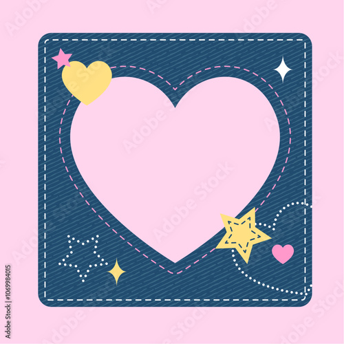 Cute Jeans Photocard Frame