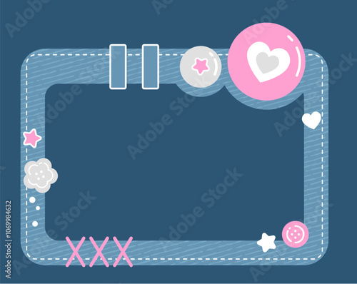 Cute Jeans Photocard Frame