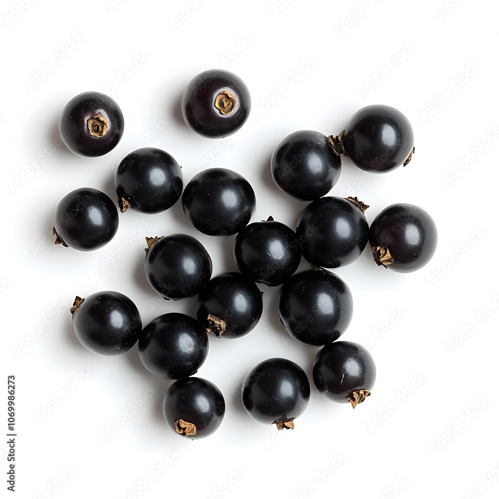 Currants isolated on white background, close up Currants isolated on white background, close up