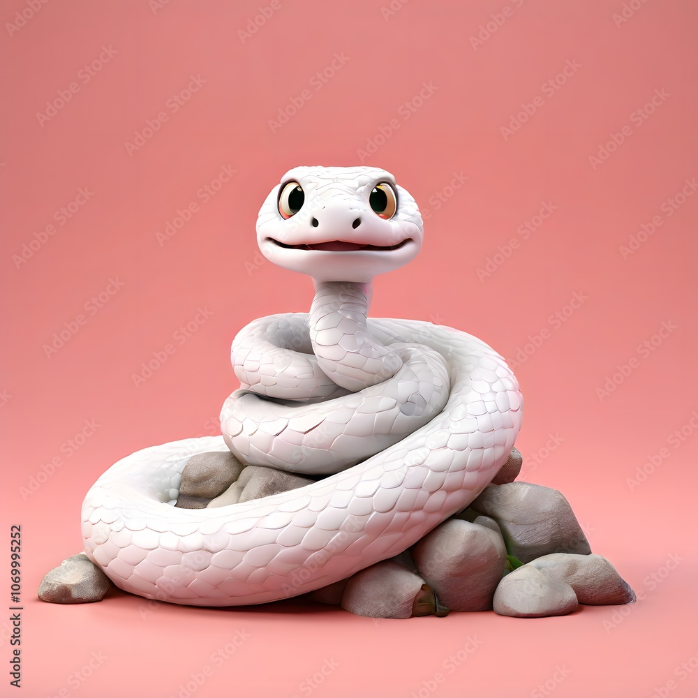 Fototapeta premium A beautiful cute animal for children story concept